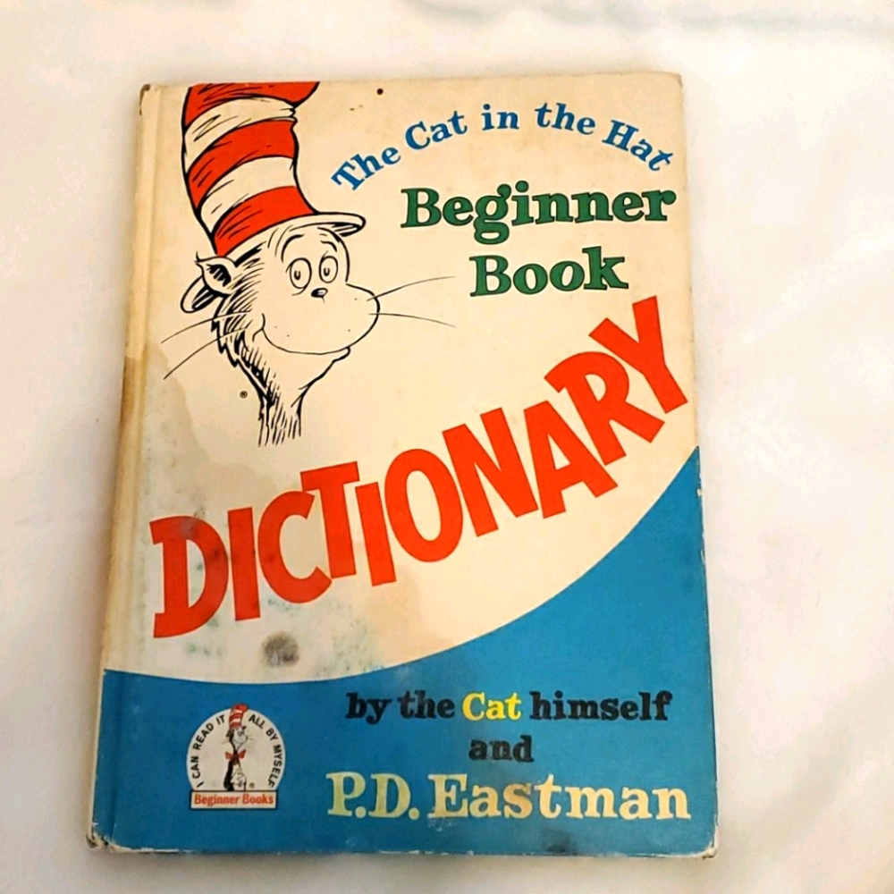 Vintage 1964 The cat in Hat Beginner book Dictionary Hardcover